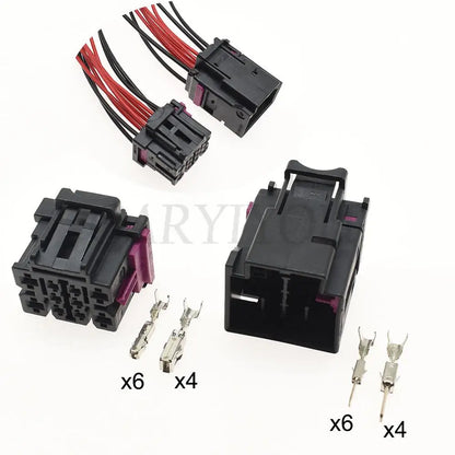 10 Holes 4F0 937 733 B wiring harness plug male and female with cables for Volkswagen Audi Seat 4F0 937 743 B