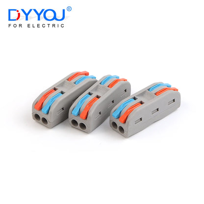 10PCS SPL2/3 connector wiring terminal quick PCT lamp wire connector for parallel wire junction, 2 in multiple out splitter
