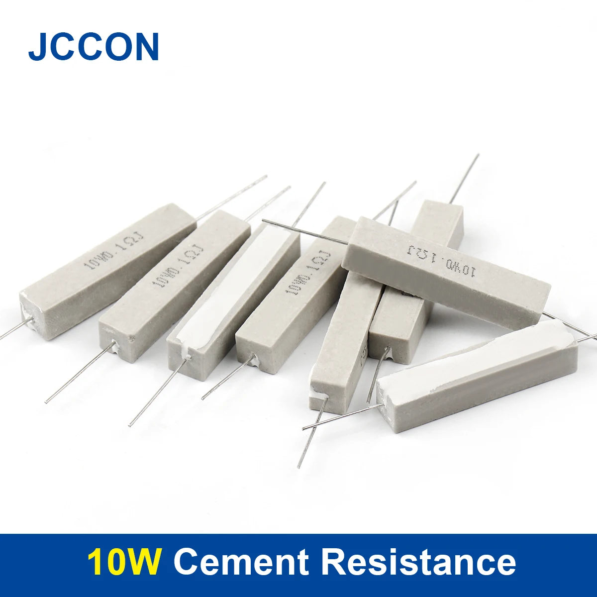 10W cement resistor 0.1Ω–10KΩ 5% tolerance ceramic cement resistance