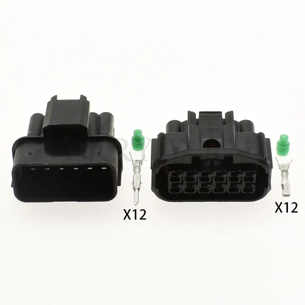 12 pin car waterproof auto connector male or female LED fog light wire socket connector for Honda 6181-6784 6189-7410