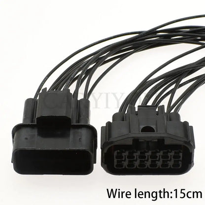 12 pin car waterproof auto connector male or female LED fog light wire socket connector series for Honda 6181-6784 6189-7410