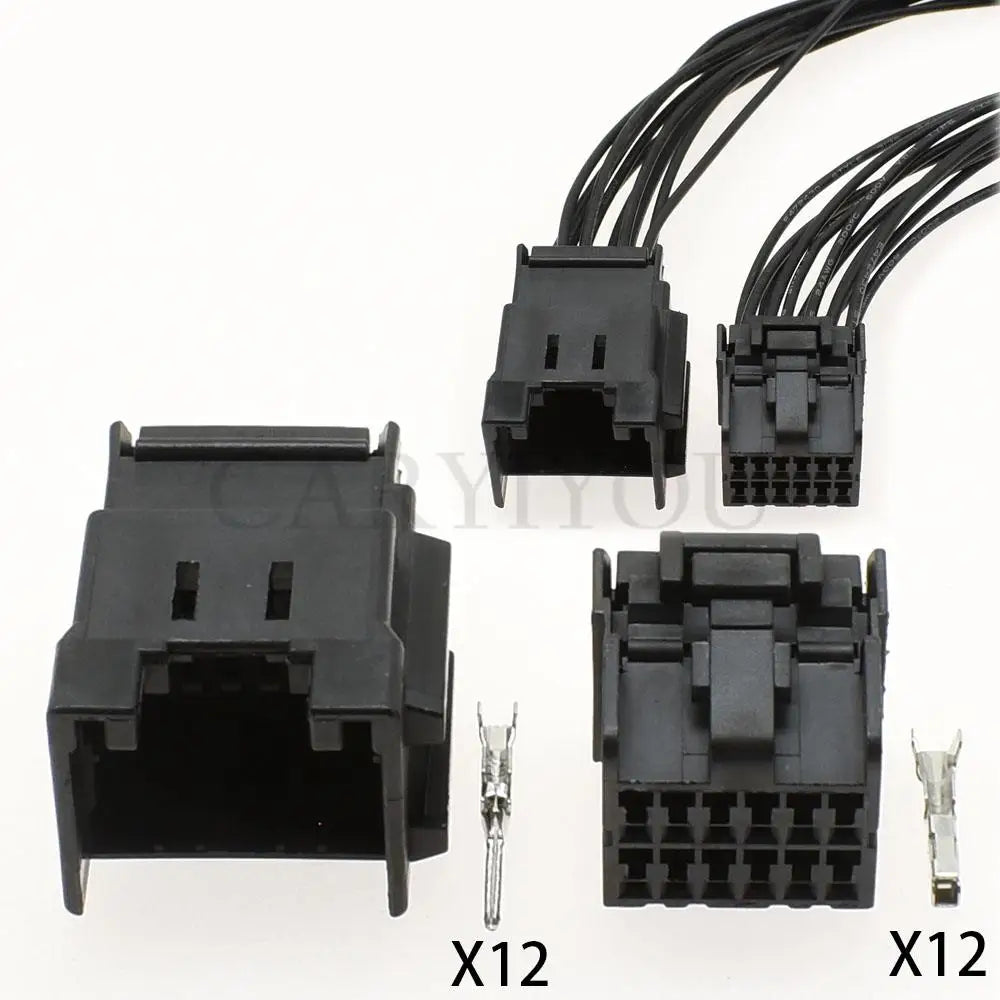 174058-2 174045-2 auto car window lifter assembly connector black socket for automotive wiring harness 12 pin