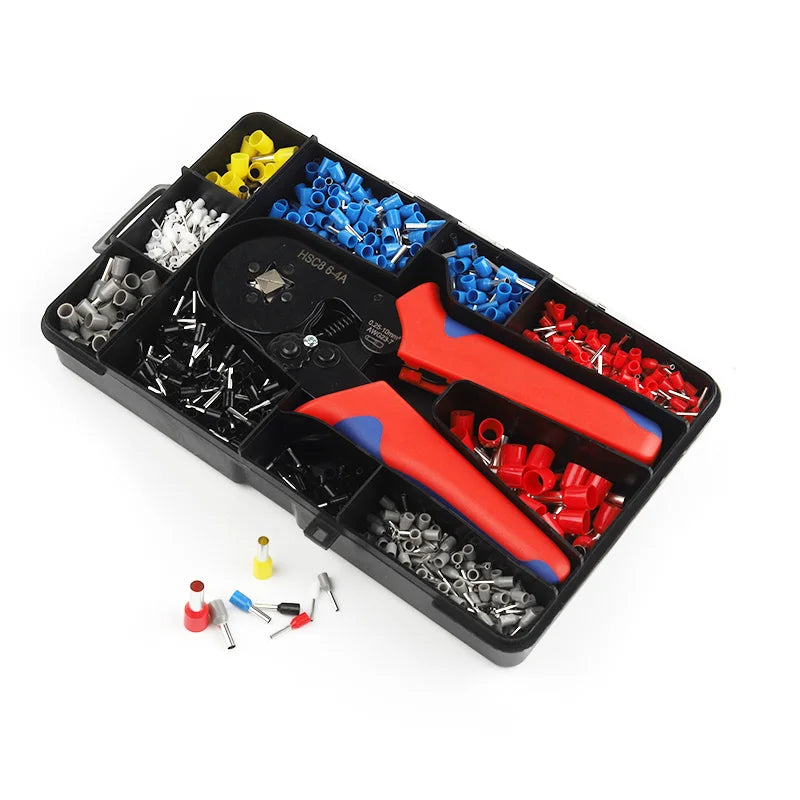 1200PCS self adjustable VE tube terminal kits with tool plier set