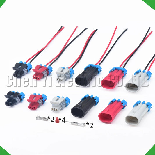 2 pin ABS wheel speed sensor connector 12052643 for Chevrolet