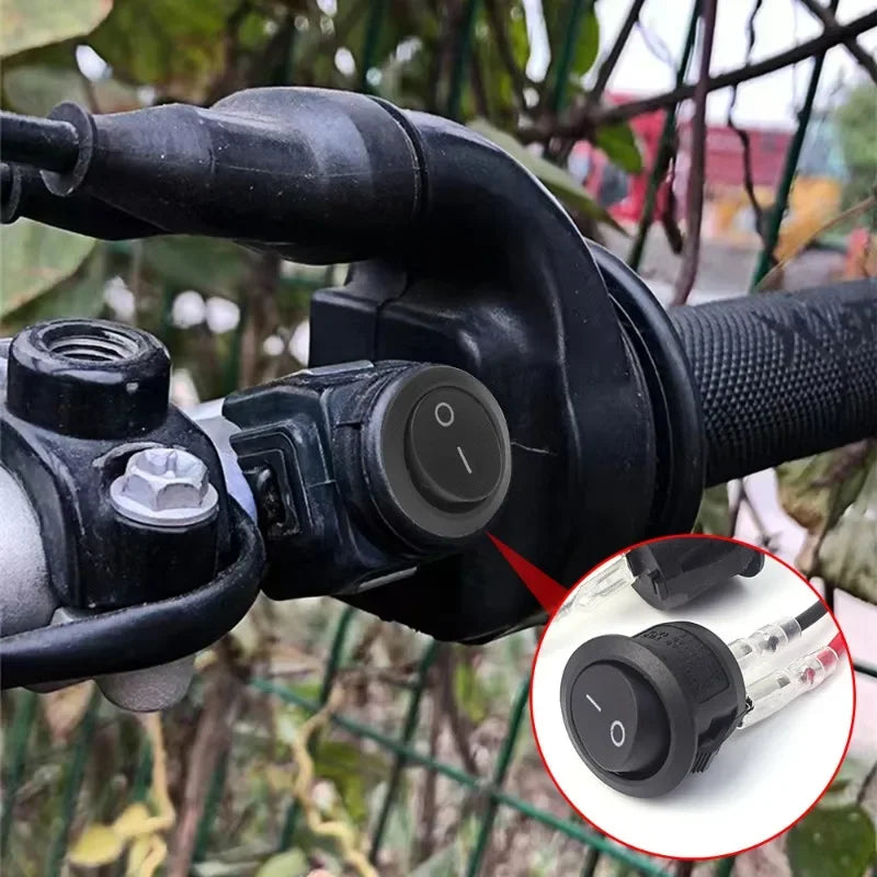 12V 24V round rocker toggle switch with wiring