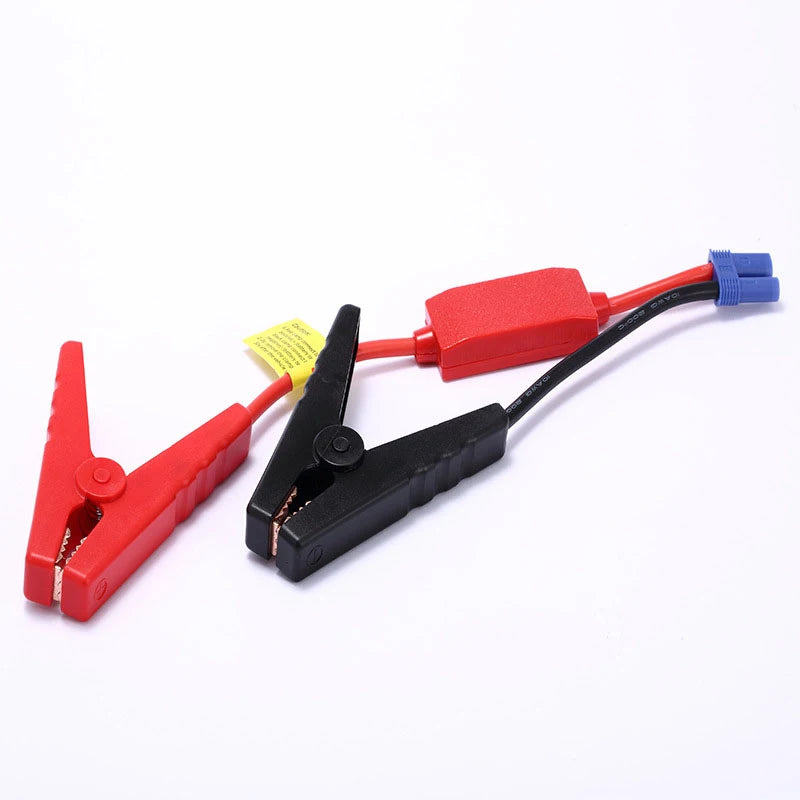 1Set 12V emergency lead cable with battery alligator clamp clip, car jump starter connector