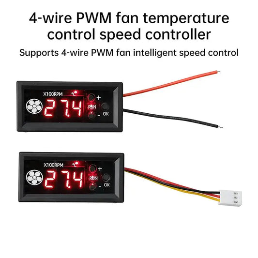 12V PWM fan speed controller with digital display