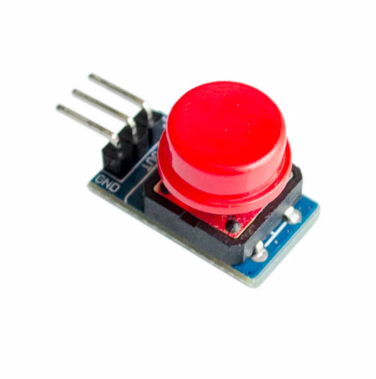 12x12mm big key touch button module with hat, high level output, compatible with Arduino for DIY electronics and sensor projects