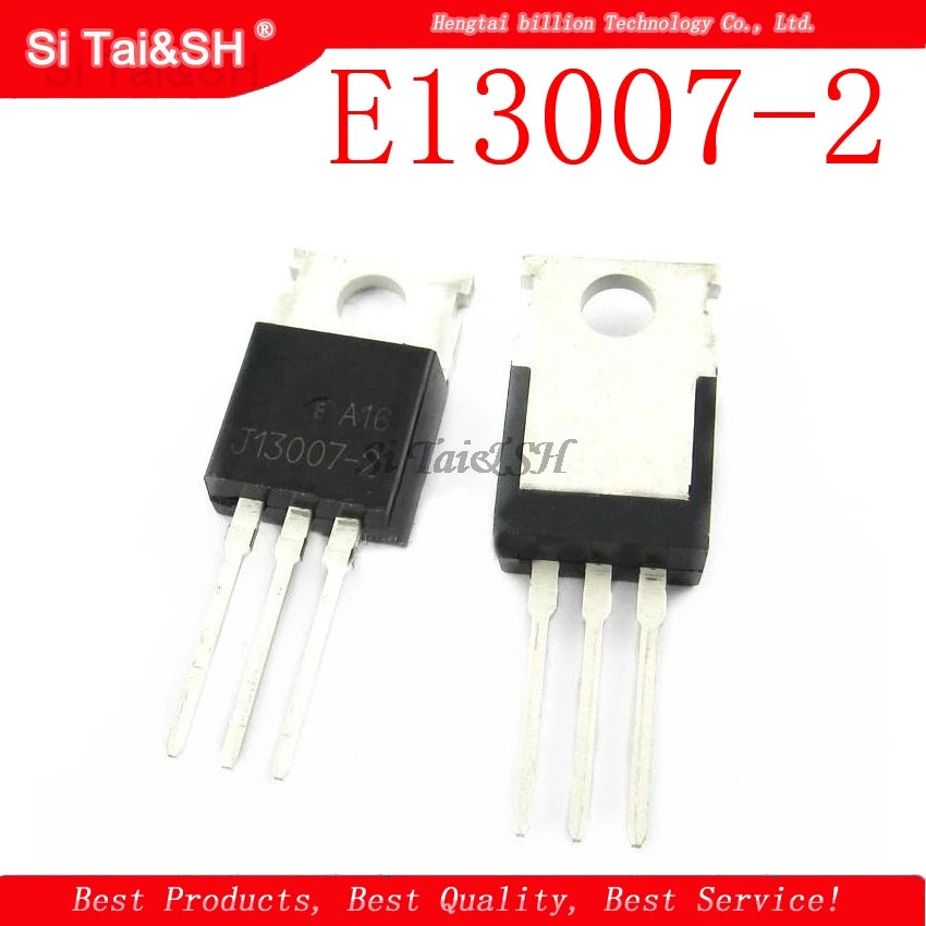 13007 E13007 NPN power transistor, original IC component for power switching, amplification, and electronics projects