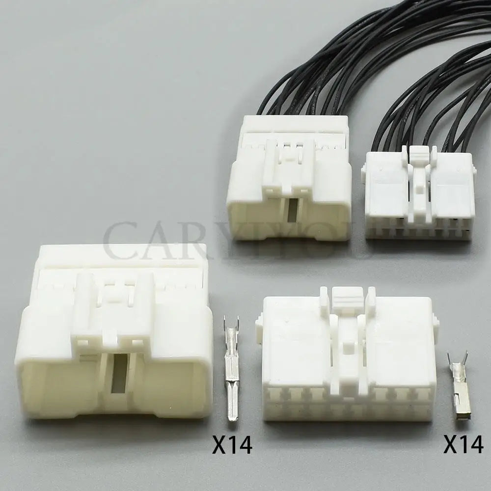 DJ7144Y-2.2-11 DJ7144Y-2.2-21 14 pins automotive electrical wire female male connector plug auto socket connector