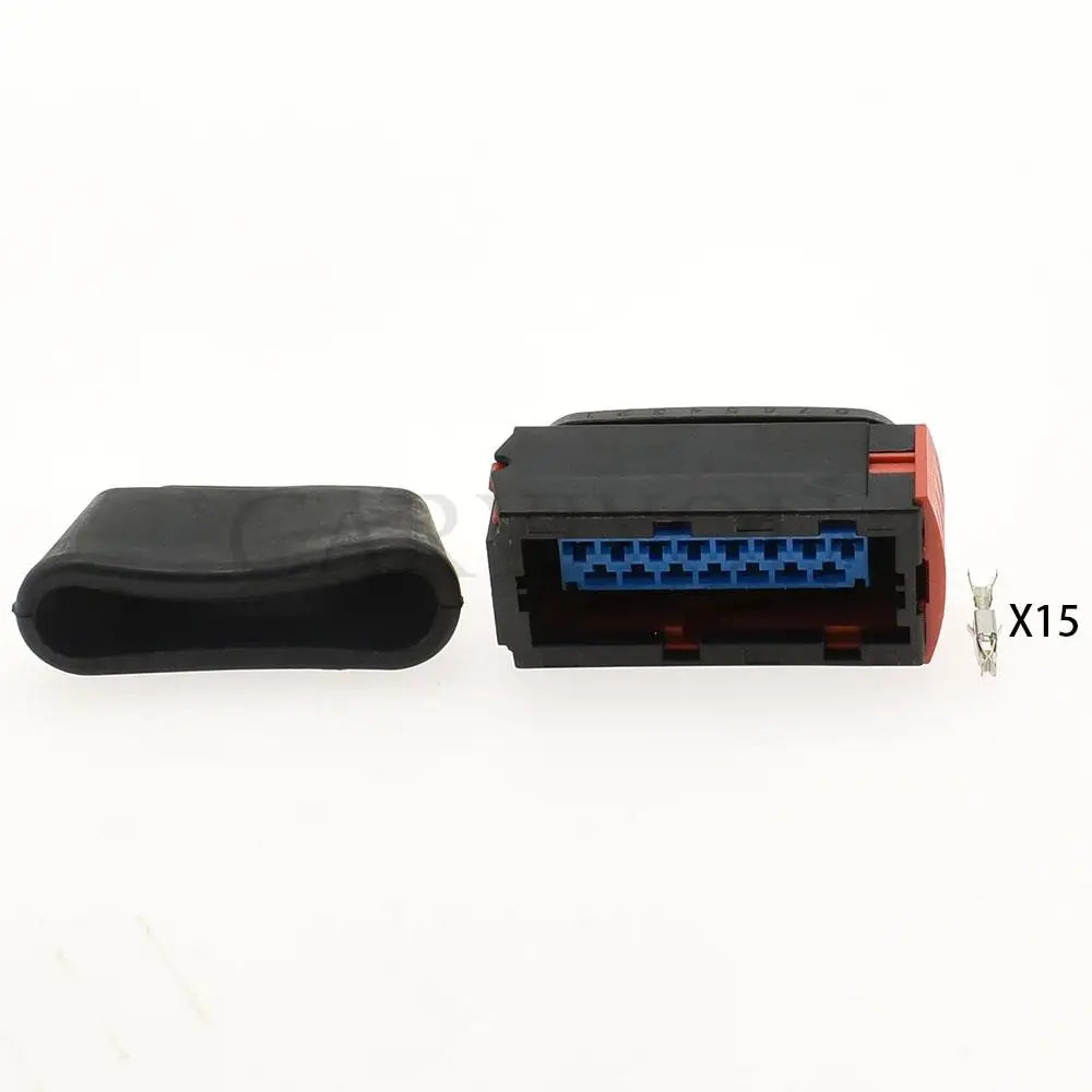 144980-1 15 pin female auto lamp headlight connector with AC assembly terminals