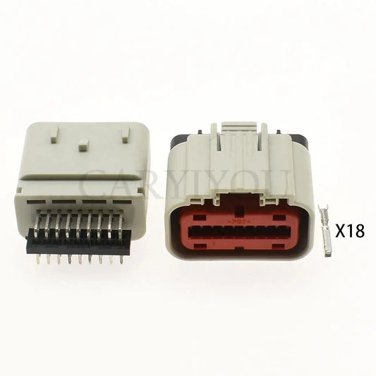 1488533-6 18 pin male auto air flow meter plug gray wire socket for AC assembly