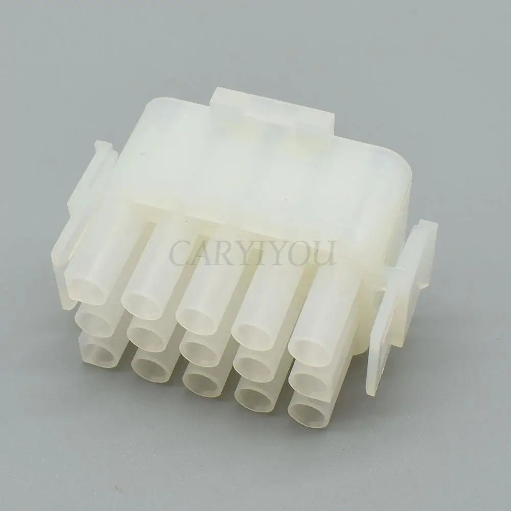 15 pins waterproof auto connector plug showing terminal layout and locking design 63080 6.3mm pitch