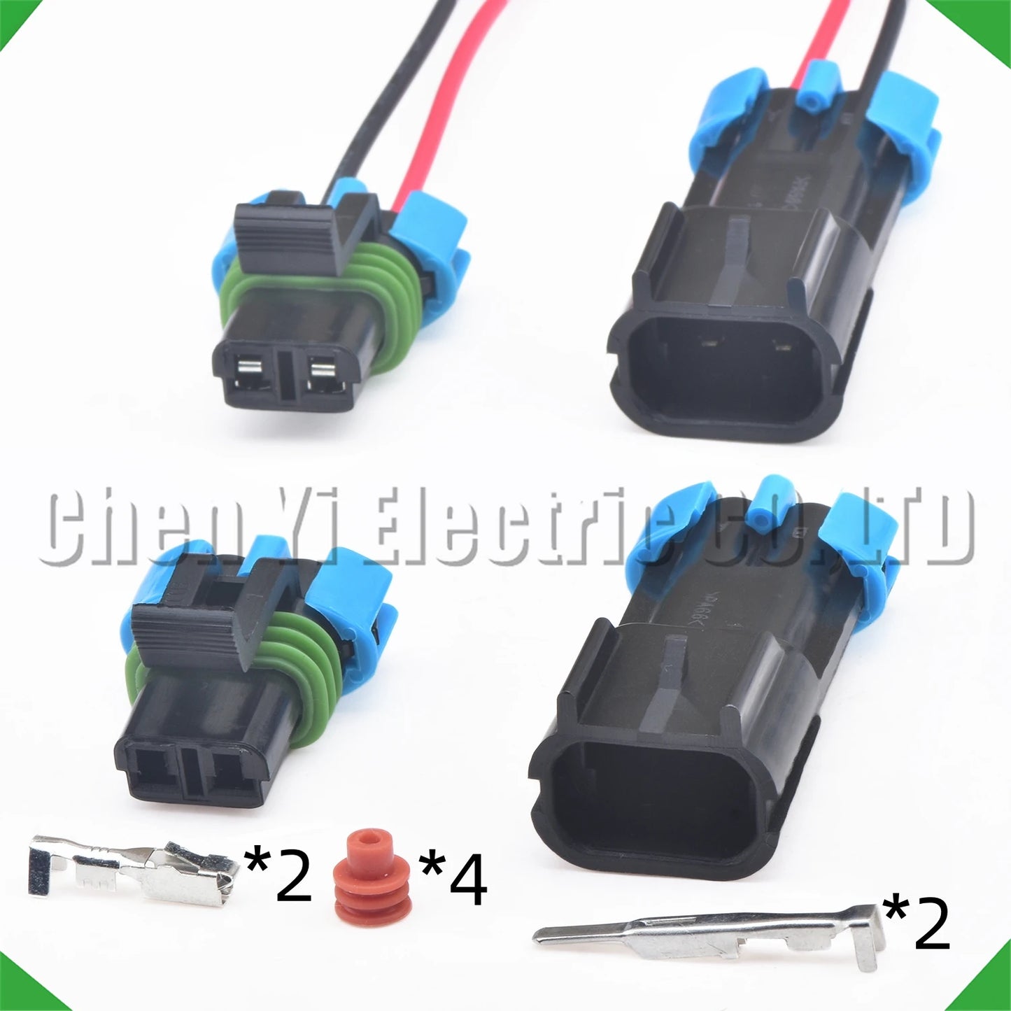 2 pin high pressure fuel pump connector 15300027