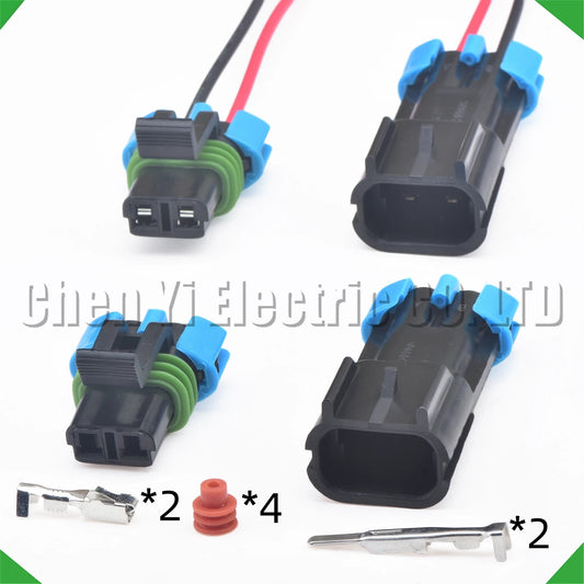 2 pin high pressure fuel pump connector 15300027