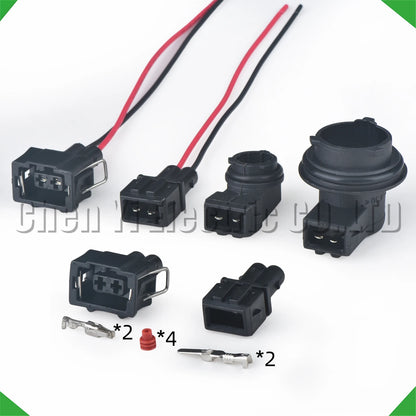 2 pin headlight lamp holder connector 15327869