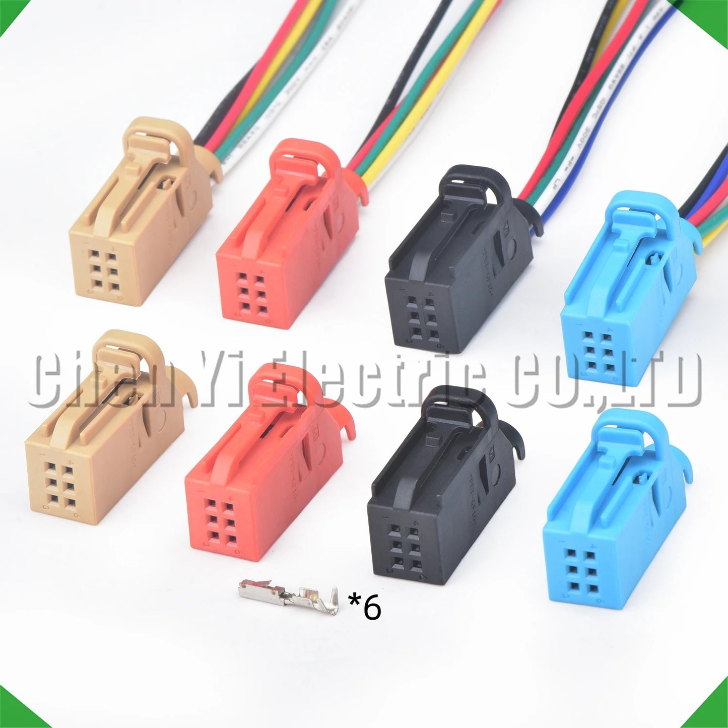6 pin automotive connector 1534121-1