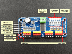 16-Channel PWM Servo Controller Module