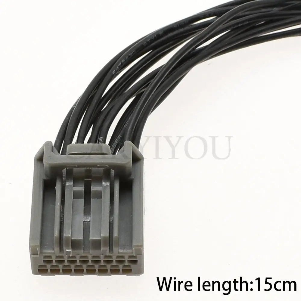 16 pin automotive PCB cable socket showing terminal layout and locking design for Honda car connectors