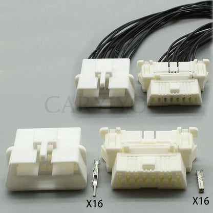 16 pin automotive male female connector car OBD diagnostic tool interface wire socket plug for Toyota 179631-1