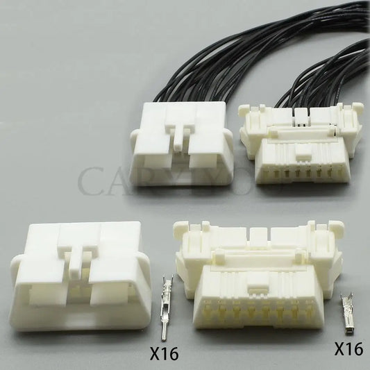 16 pin automotive male female connector car OBD diagnostic tool interface wire socket plug for Toyota 179631-1