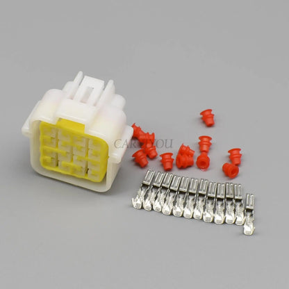 16 way car waterproof wire socket auto plastic housing showing locking structure
