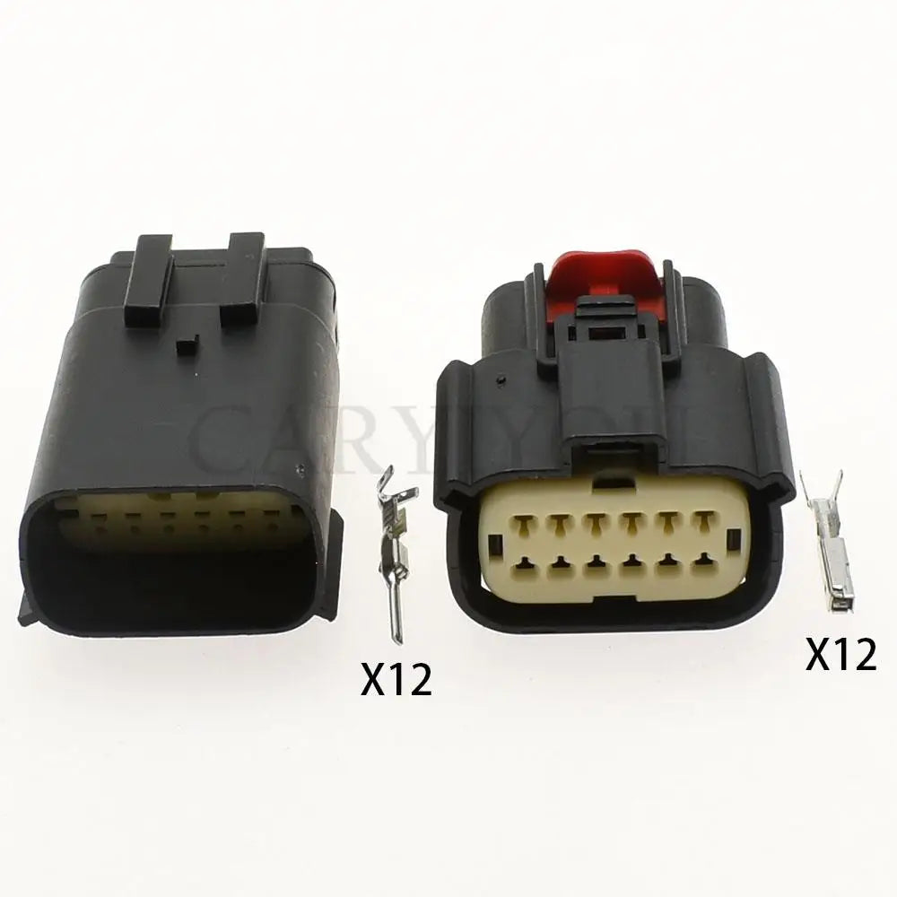 16P automobile headlight wire harness socket connector showing terminal layout and locking design for Buick Ford