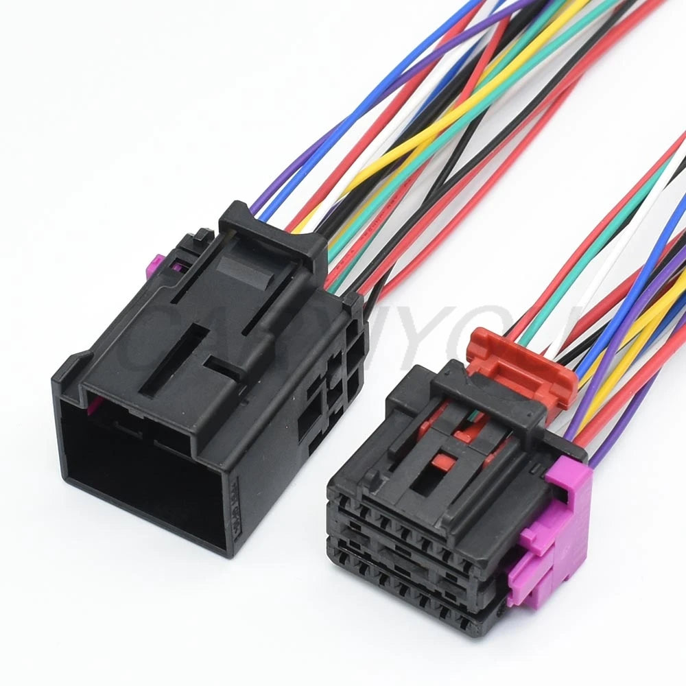 17 pin car wire connector showing terminal layout for steam electric seat adjustment control VW Audi