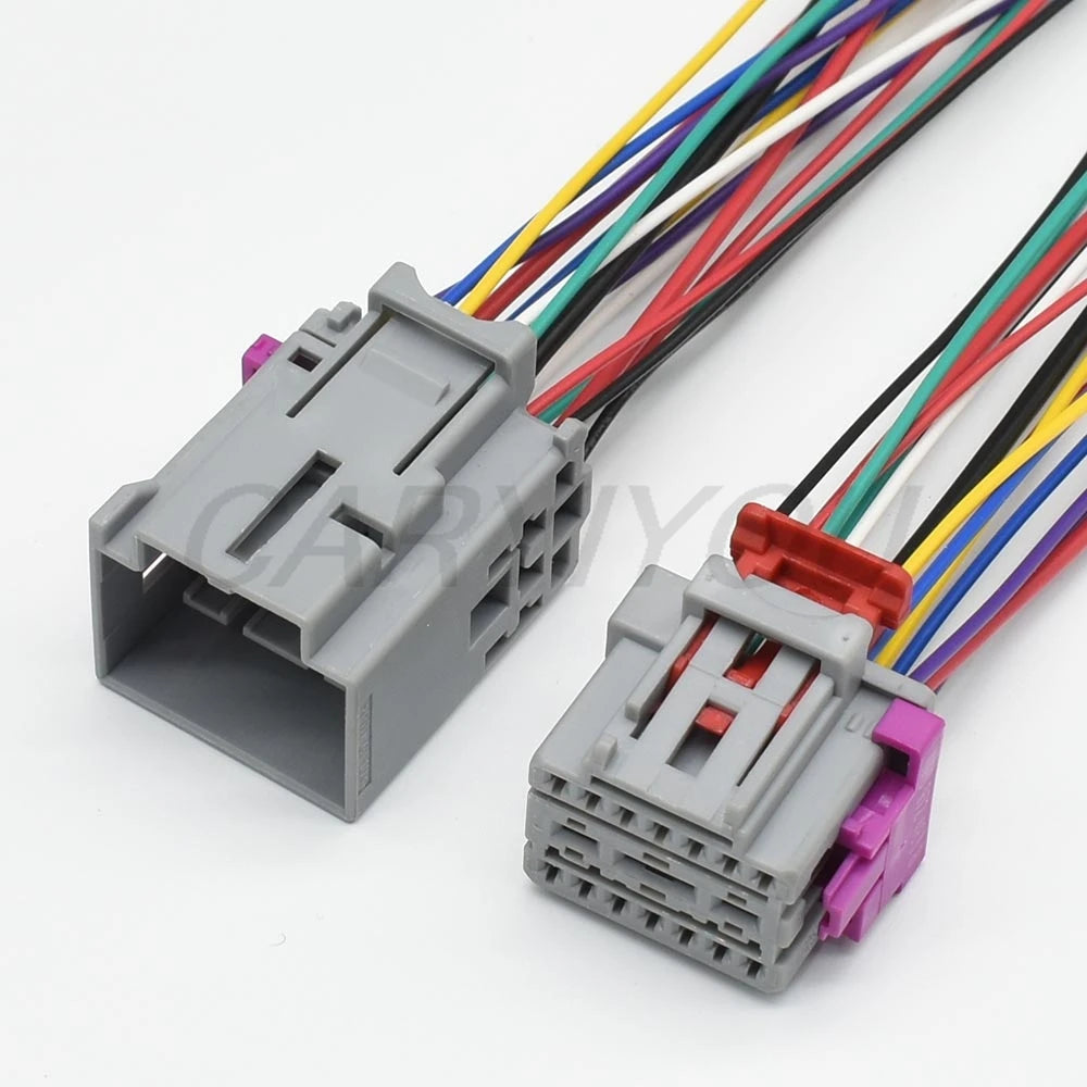 17 pin car wire connector showing terminal layout and locking design for steam electric seat adjustment VW Audi