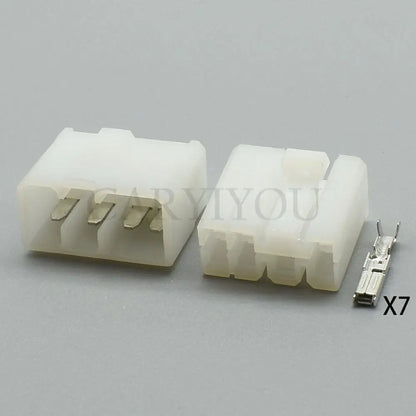 172495-1 male female car audio wiring socket 7 pin connector