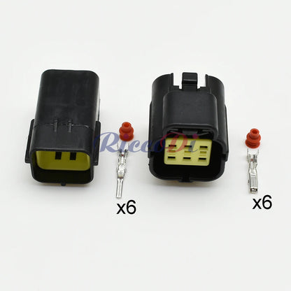 174262-2 174264-2 174265-7 6 pin waterproof accelerator pedal sensor connector for Hyundai Denso