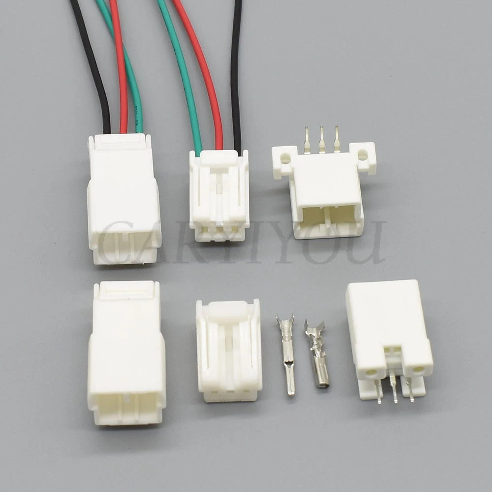 Plastic housing structure of 174928-2 174921-1 3 holes automotive female male connector car reading light harness cable socket