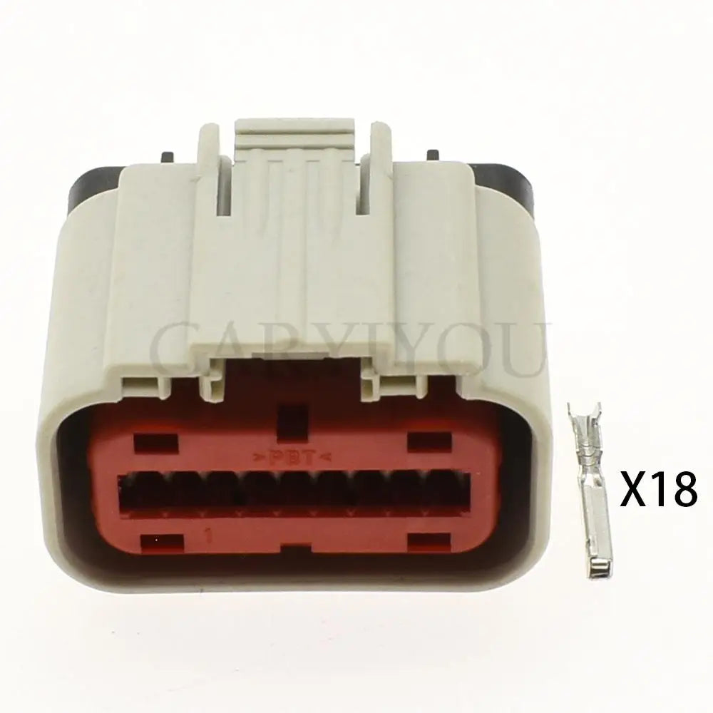 18 pin auto air flow meter plug car radar cable connector AC assembly gray wire socket series 1488533-6