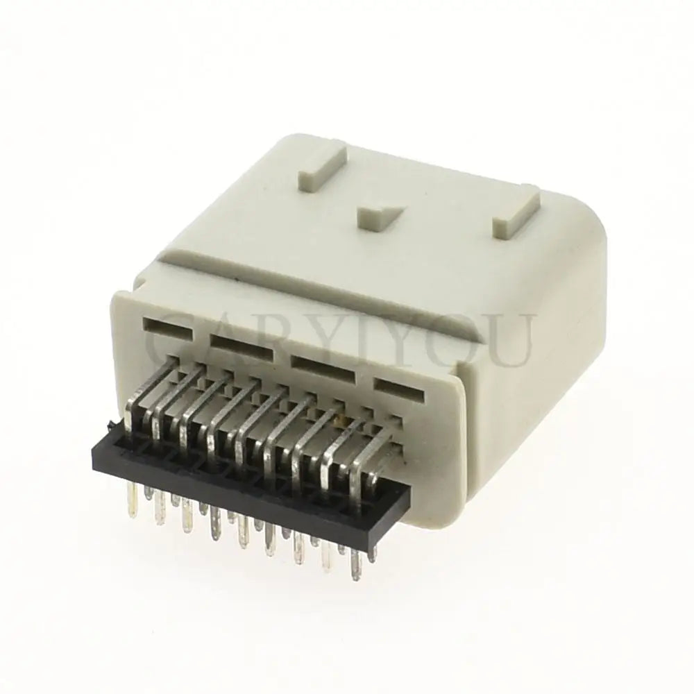 18 pin auto air flow meter plug showing terminal layout and locking design for gray wire socket AC assembly