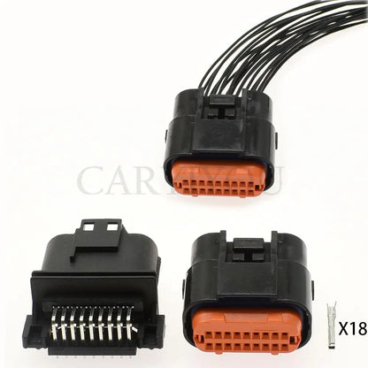 18 pin/way MX23A18NF1 MX23A18SF1 ECU standard pinheader male female plug housing automotive connector