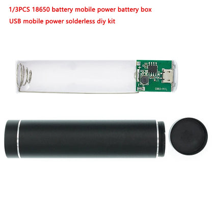 18650 battery DIY storage box with USB 5V 1A external charger, suitable for mobile power, DIY electronics, and portable battery projects