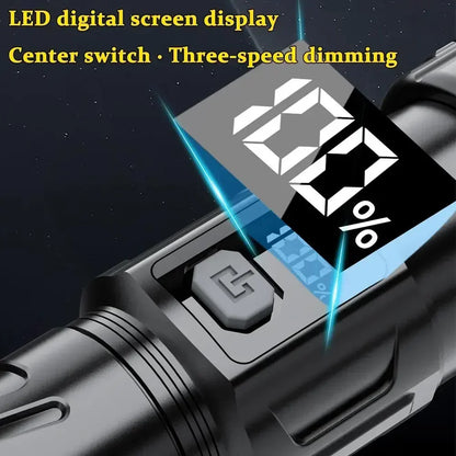 Flashlight with built-in 18650 battery