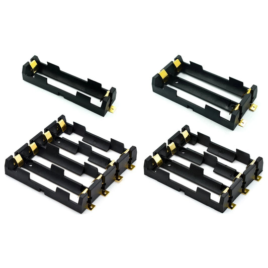 18650 battery pack SMT cell holder, compatible with 1 to 4 cells, suitable for SMD mounting and DIY electronics projects