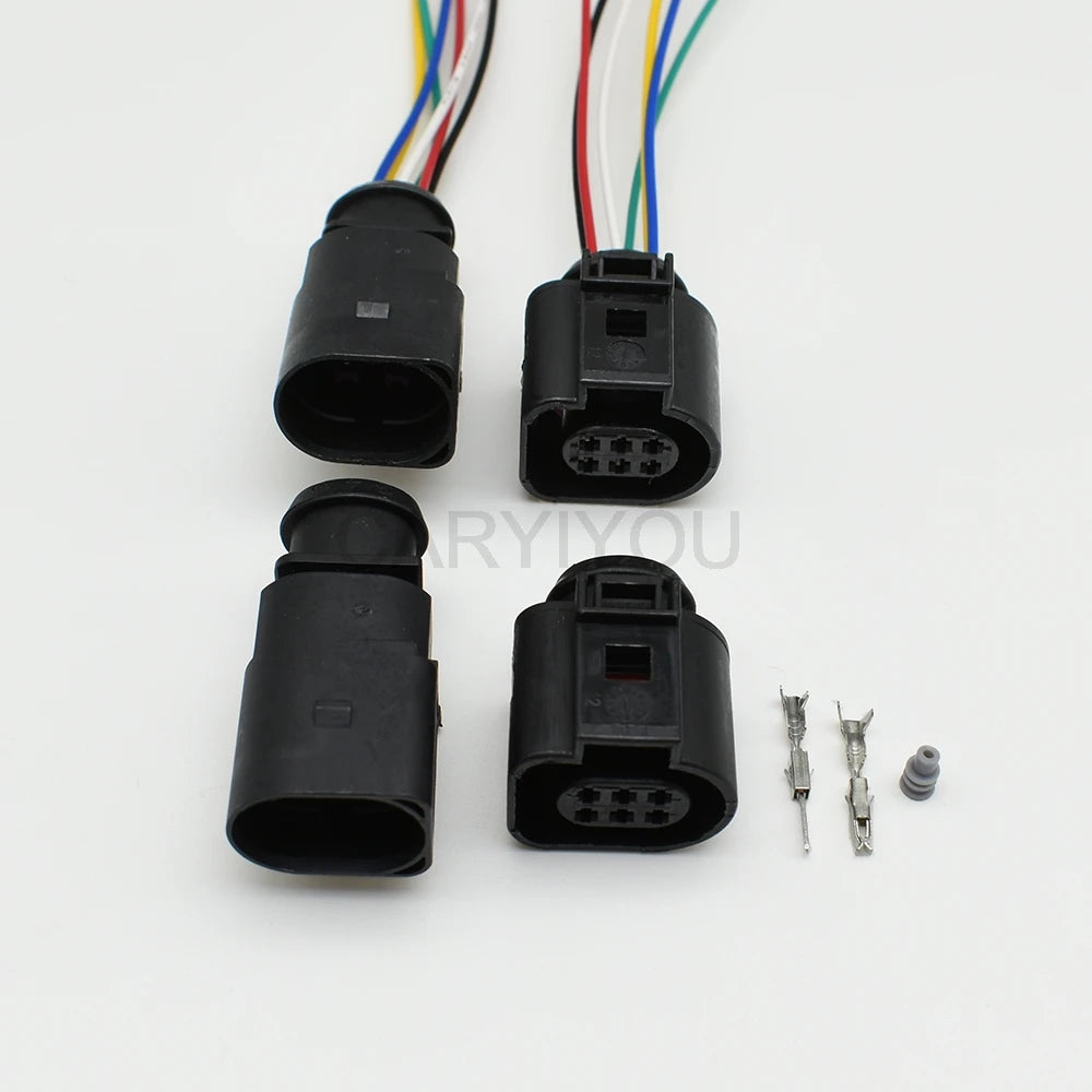1J0973713G 6-hole FEP sensor plug automotive waterproof connector sheath 42121200
