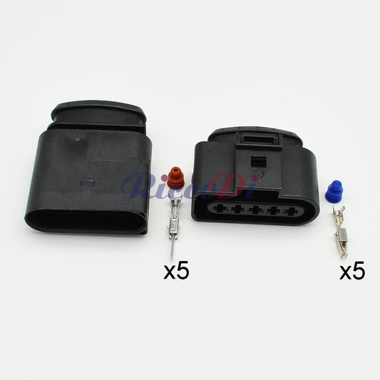 1J0973725 5 Pin ignition coil plug sensor connector waterproof for VW SKODA