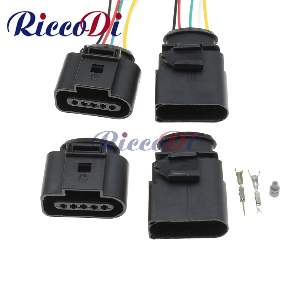 5 Pin 1.5mm electrical plug auto sealed male female connector kit 1J0973805 1J0973705 for AUDI VAG Volkswagen