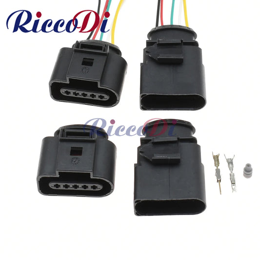 5 Pin 1.5mm electrical plug auto sealed male female connector kit 1J0973805 1J0973705 for AUDI VAG Volkswagen