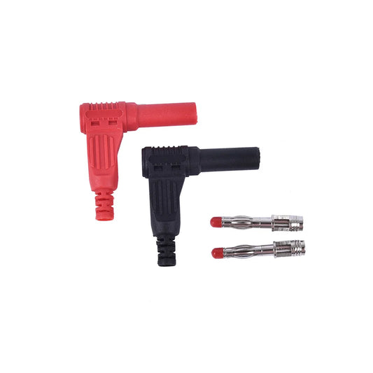 1 pair 4mm male right angle insulation wire solder type DIY banana plug connector