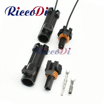 1 Pin male and female automotive wiring connector adapter 2.8 series waterproof cable plug compatible with 12065171 / 12065172