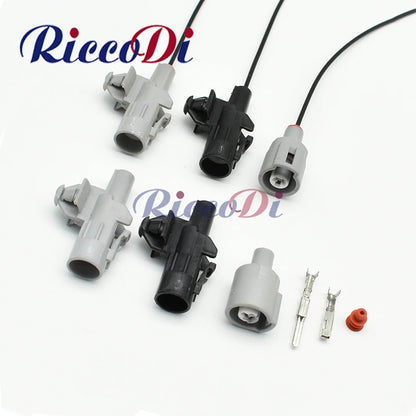 1Pin waterproof automotive wiring connector with male and female plug and sealed socket for reliable vehicle electrical connections
