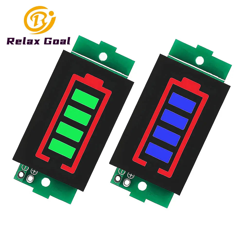 1S to 8S lithium battery capacity indicator display module 3-34V with LED power level tester for electric vehicles, e-bikes, and DIY battery packs