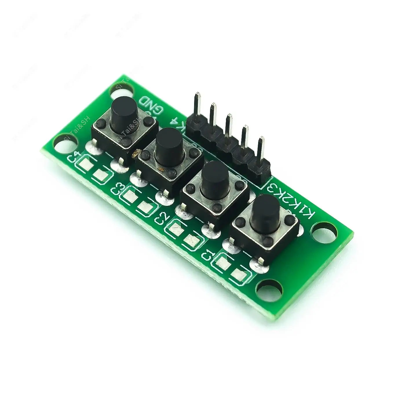 1x4 independent key button keypad module DIY kit for Arduino MCU student projects and electronics prototyping