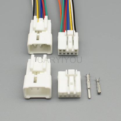 8 pin 2.2mm male female CD socket auto multimedia navigation power connector for Toyota Corolla Ralink