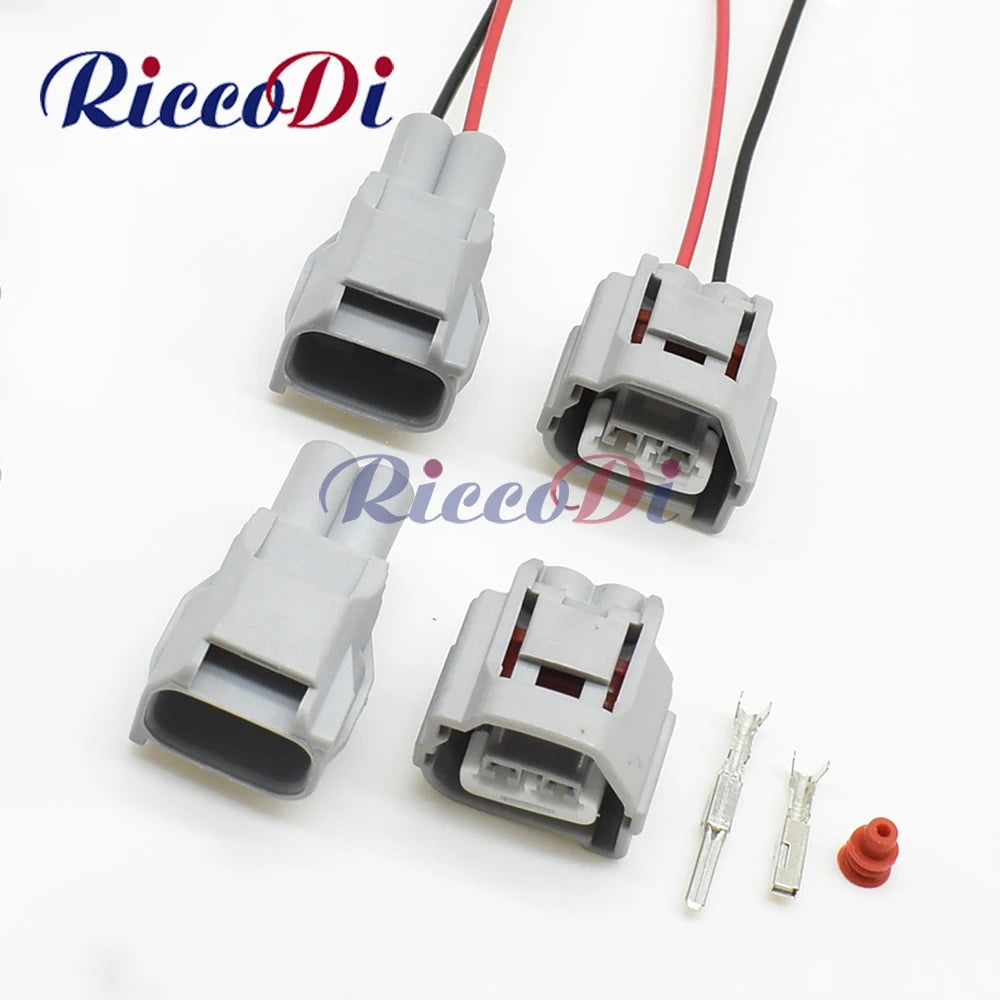 2.2mm sealed automotive wire harness connector showing male and female waterproof socket overview