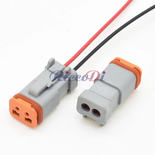 2 hole female socket connector with terminals designed for secure electrical connection